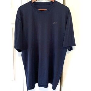 Reebok Mens Dri Fit Short Sleeve Performance Running Blue Shirt Size 3XL